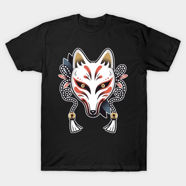 Kitsune tattoo T-Shirt by paulagarcia